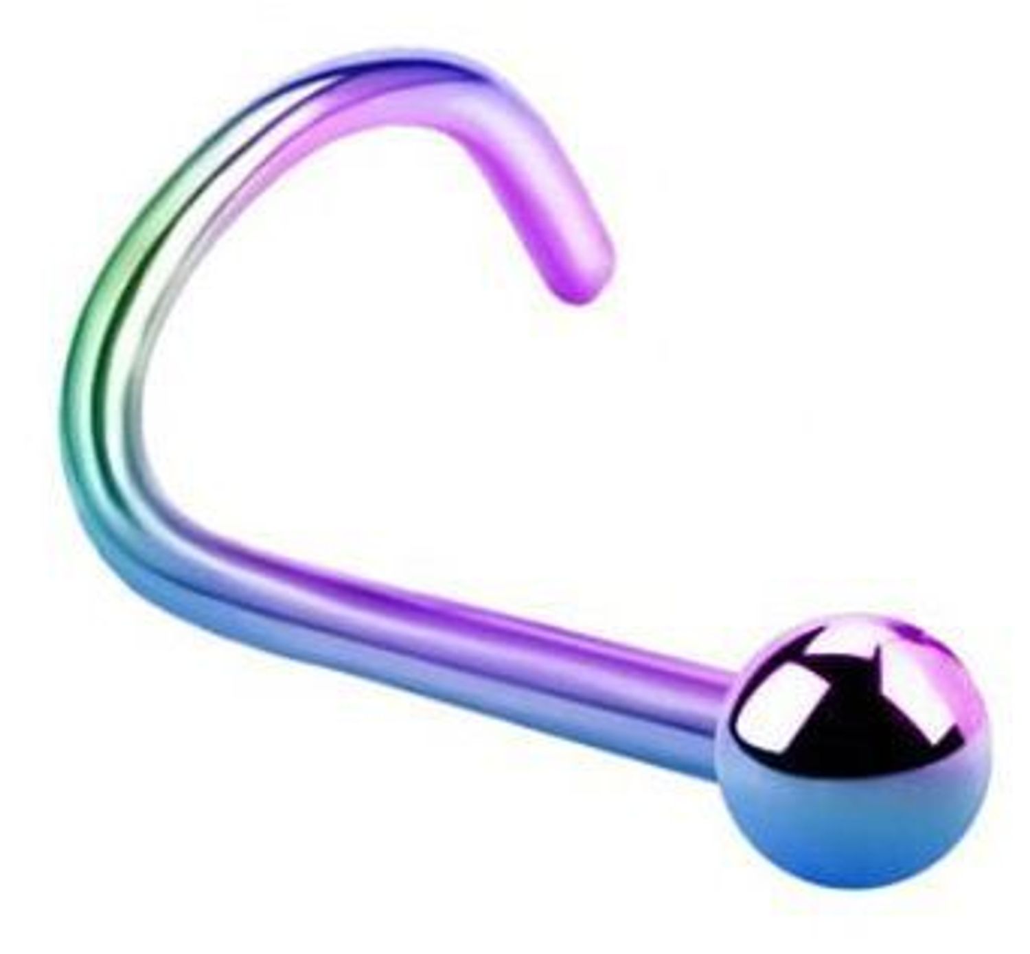 Tęczowy tytanowy kolczyk do nosa z kulką DIA-PN412 B-TĘCZOWY – model pigmej PVD.jpg